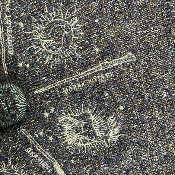 Harry Potter Patronus Knit Embroidered Sweater- Rare! Blue Medium - Picture 6 of 7